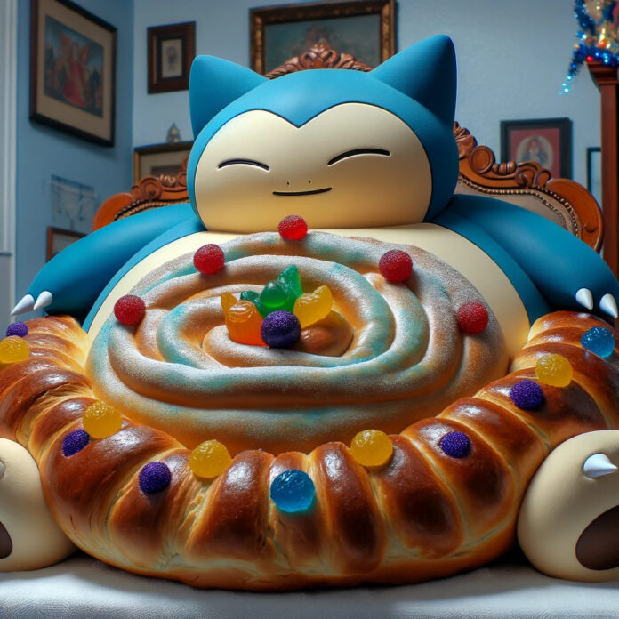¿Cuántas roscas de reyes podría comer Snorlax?