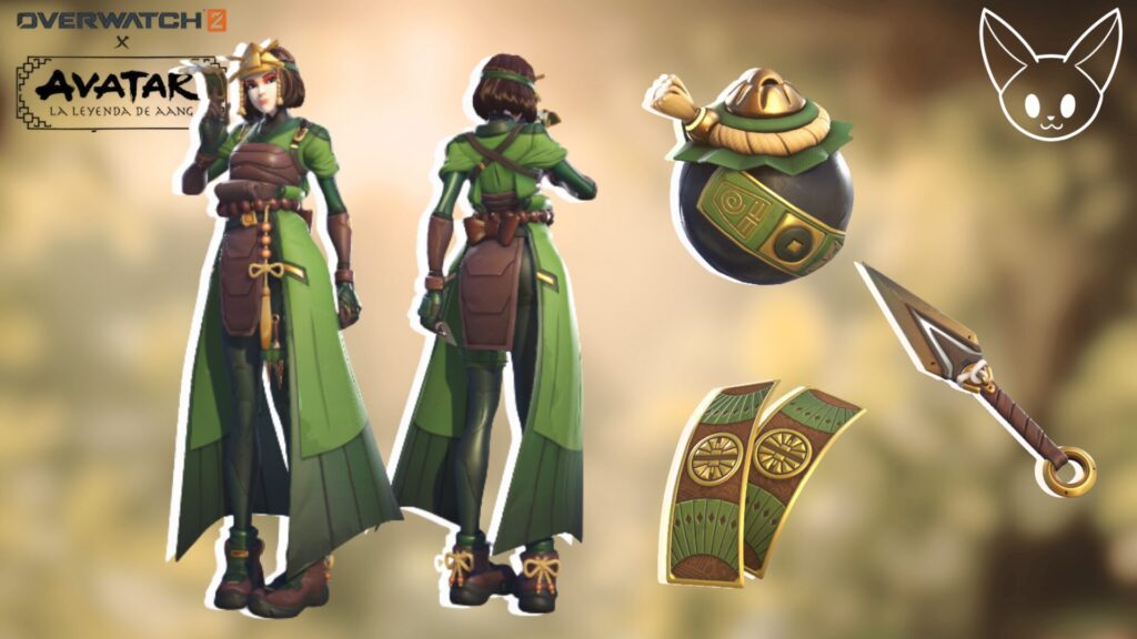 Overwatch 2 x Avatar: El Último Guerrero Kiriko como Suki 1