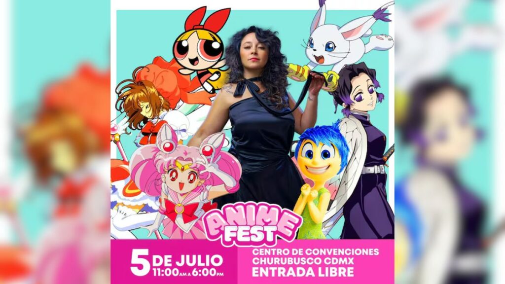 ¡Asiste este 5 de julio al Anime Fest 2025 en CDMX! Cristina Hernández-Actriz de doblaje-Anime Fest