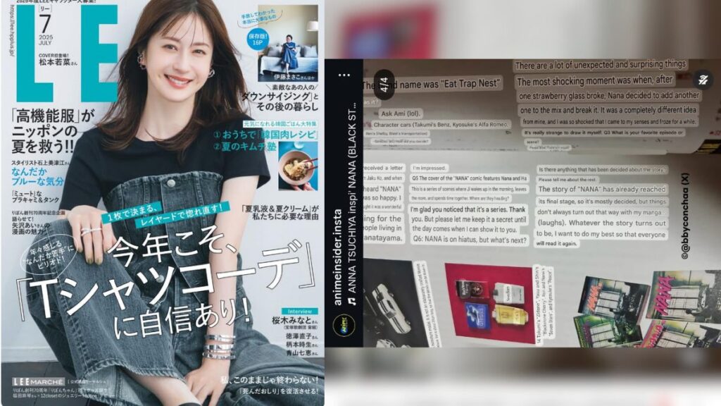 Revista-Fragmentos supuestamente traducidos.Imagen obtenida de: animeinsider.insta