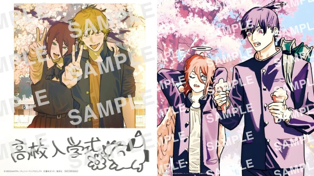 ¡Chainsaw Man: Reze Arc presenta un exclusivo folleto con arte alternativo de Denji y Reze! Arte conceptual-Contenido del folleto-Chainsaw Man Reze Arc.