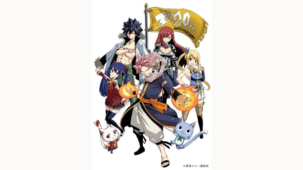 ¡Fairy Tail celebra su 20º aniversario con una ilustración del autor Hiro Mashima! Fairy Tail-Ilustración-Aniversario
