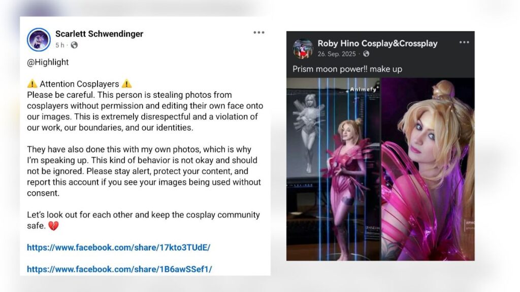Scarlett Schwendinger-Denuncia robo de fotografías.