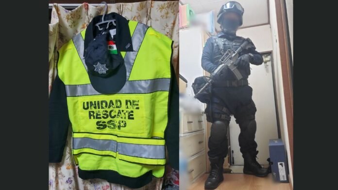 milspec_mi-fotografía disfraz-inspirado elementos de la Policía Federal mexicana.