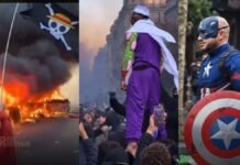 Personajes de Anime y Superhéroes aparecen en las protestas de Francia Personajes de Anime-Protestas en Francia 2026